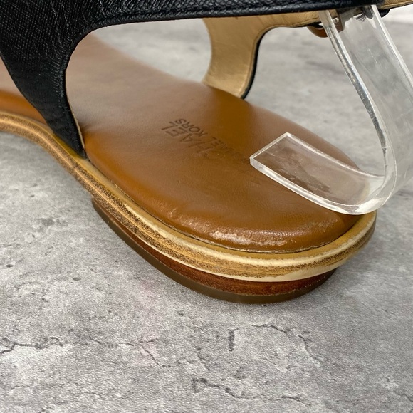 Michael Kors Plate Thong Black Sandals Women’s 7 - Picture 11 of 13